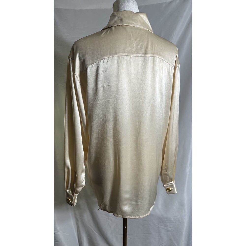St John 100% Silk Blouse Sz 4 - Picture 3 of 4